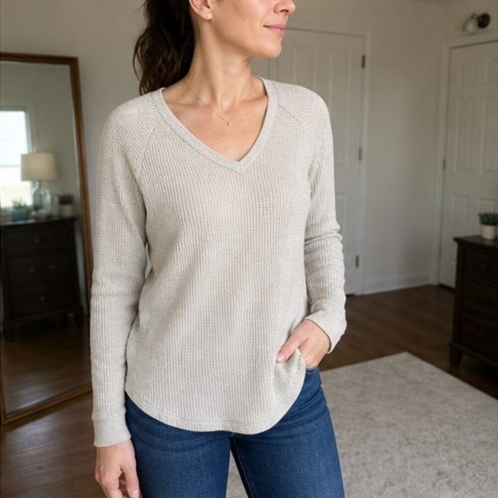 Gray Button Blouse - Picture 3 of 6